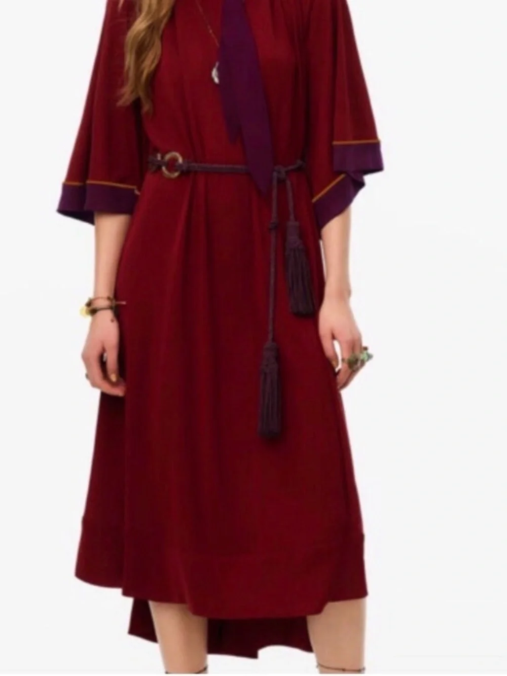 Zara special glass appliqué rope belt limited edition